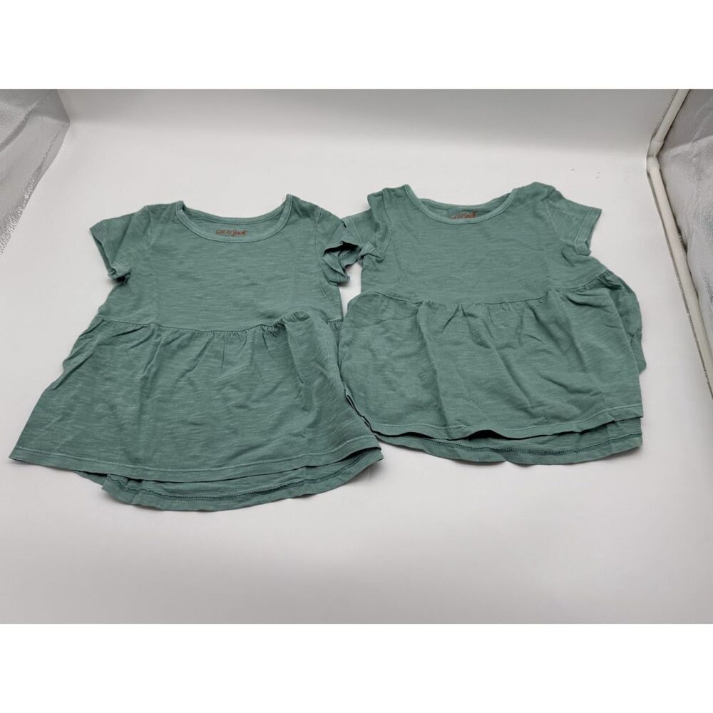 CAT AND JACK TODDLER SOLID KNIT T-SHIRT 2 pack